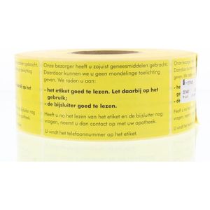 Spruyt Hillen - Sticker Bezorgen - Bijsluiter - 1000st