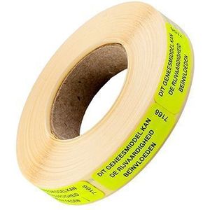 Spruyt Hillen - Sticker Geneesmiddel Rijvaardheid - 1000 Stuks