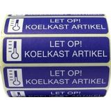 Spruyt Hillen Sticker let op koelkast artikel 500st