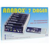 Anabox - 7 dagen medicijndoos - donkerblauw - pillendoos