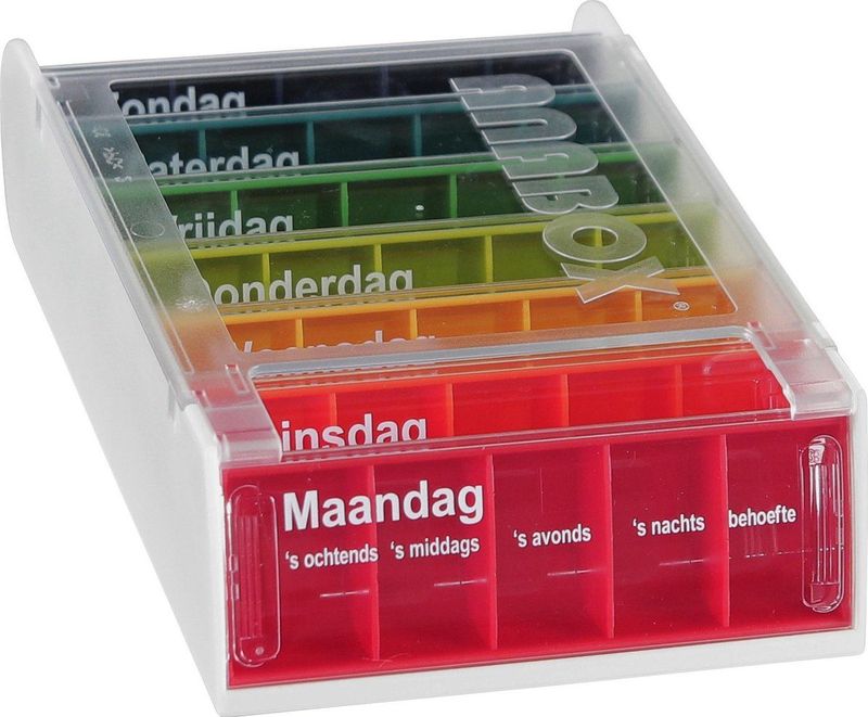 Anabox 7 dagen - Regenboog - Medicijndoos