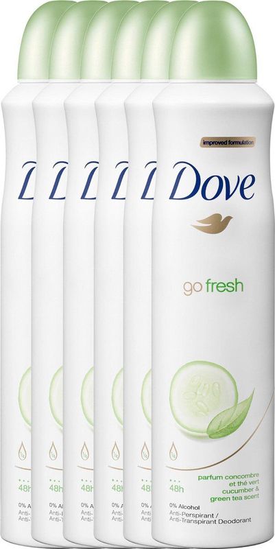 Dove - Go Fresh - Deodorant Spray - Komkommer - 150ml