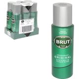 Brut - Deospray - Original - 6 x 200 ml - Voordeelverpakking