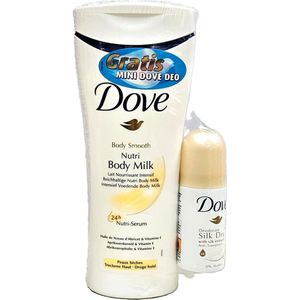 Dove Fresh Hydro BodyLotion 400ML + Dove Silk Dry Deo- Voordeelverpakking