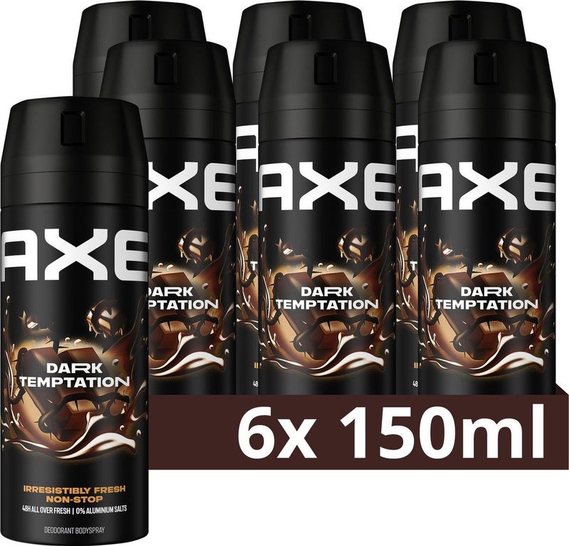 AXE Deodorant Bodyspray Dark Temptation met een onweerstaanbare geur