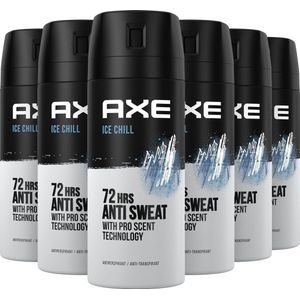 Axe Ice Chill Deodorant Antitranspirant - 6 x 150 ml - Voordeelverpakking