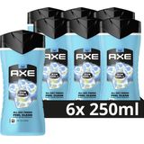 Axe Ice Chill 3-in-1 Douchegel - 6 x 250 ml - Voordeelverpakking
