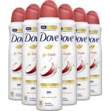 Dove Go Fresh Apple & White Tea Anti-Transpirant Deodorant Spray - 6 x 150 ml - Voordeelverpakking