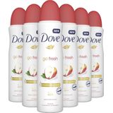Dove Go Fresh Anti-transpirant Deodorant Apple & White Tea - 6 x 150 ml - Voordeelverpakking