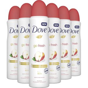 Dove Go Fresh Anti-transpirant Deodorant Apple & White Tea - 6 x 150 ml - Voordeelverpakking
