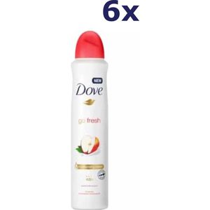 Dove - Go Fresh Apple & White Tea - Deospray - 250ml - 6x