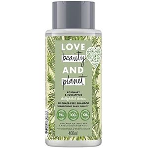 Love Beauty and Planet Rosemary & Eucalyptus Delightful Detox Shampoo - 6 x 400 ml - Voordeelverpakking