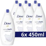 Dove Caring Bath Indulging Cream Badcrème - 6 x 450 ml - Voordeelverpakking