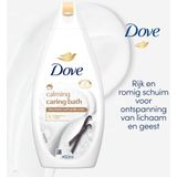 Dove Caring Bath Calming Sheaboter & Vanille badcrème - 6 x 450 ml