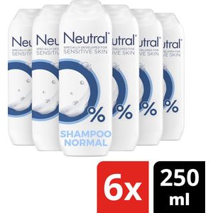Neutral - 0% Shampoo - Normaal - 0% Parfum - 0% Kleurstof - 6 x 250 ml