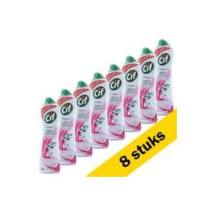 8x Cif vloeibaar schuurmiddel pink flower (500 ml)