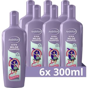 Andrélon Kids Prinses Milde Shampoo - 6 x 300 ml - Voordeelverpakking