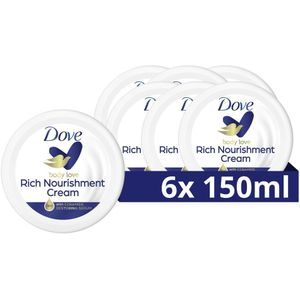 Dove Rich Nourishment Bodycrème - 6 x 150 ml - Voordeelverpakking