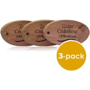 Cederhout Ovaal Blok Anti Mot 3 stuks