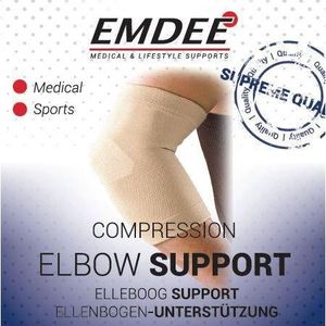 Emdee Elastische Support Bandages Elbow Support Bandage Maat S Art.57650 1Stuks