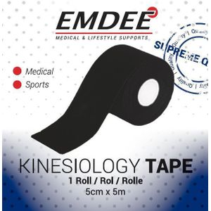 Emdee - Kinesiology Tape - Zwart - Non Cut