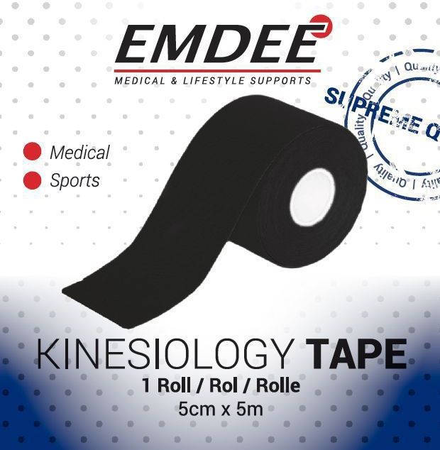 Emdee - Kinesiology Tape - Zwart - Non Cut
