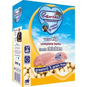 Renske Vers Gestoomd kip graanvrij hondenvoer (395 g)