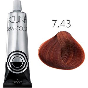 Keune - Semi - Haarverf - 60ml - 7.43