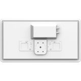 STRONG - SA62 - Platte Antenne - Wit - Geïntegreerde LNB - Voor 2 Deelnemers