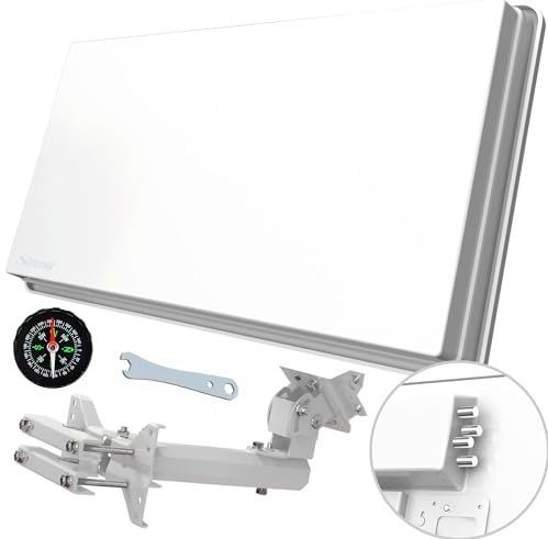 Strong - SA64 - Satellietantenne - Grijs - Geïntegreerde Quad LNB