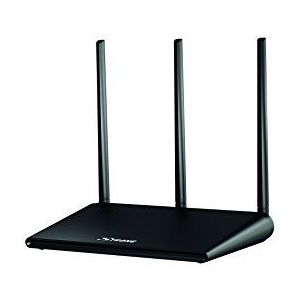 STRONG WLAN Dual Band Router 750 (tot 750 Mbit/s, 2,4 + 5 GHz, 3 antennes, mediaserver, versterker, wifi-app) zwart