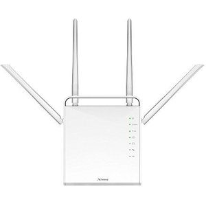 STRONG Dual Band Gigabit WLAN-router 1200, tot 1200 Mbit/s voor 5 GHz WiFi, LAN, WAN, WLAN-versterker, aansluiting op kabel-/DSL-/glasvezel-modem, gastnetwerk, wit