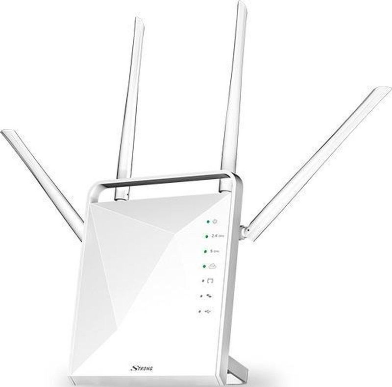 STRONG - Dual Band Gigabit WLAN-router - Wit - Tot 1200 Mbit/s