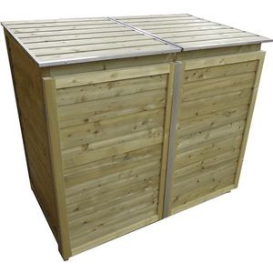 Lutrabox Afvalcontainerkast 2 Containers 150x90x122cm