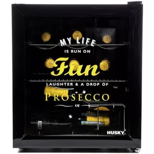 Brooklyn Drankkoelkast met Glazen Deur 48cm 30L Zwart