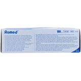 Romed - Latex Handschoenen - Wit - Latex - Verpakt per 100 stuks