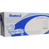 Romed - Latex Handschoenen - Wit - Latex - Verpakt per 100 stuks
