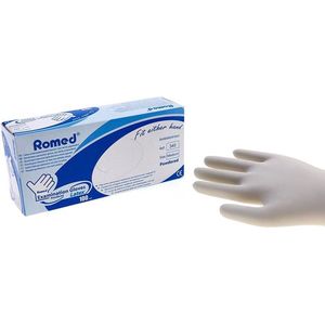 Romed Latex handschoenen gepoederd XL