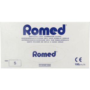 Romed vinyl handschoenen gepoederd 100 stuks S Romed