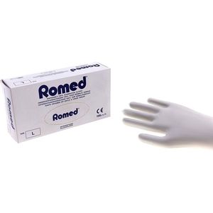 Romed vinyl handschoenen gepoederd 100 stuks XL Romed
