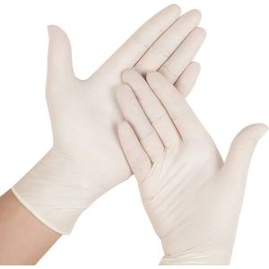 Romed vinyl handschoenen poedervrij 100 stuks L Romed - Wit - Vinyl - Poedervrije / niet steriel