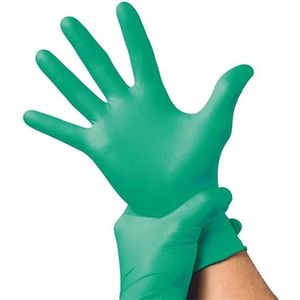 Romed latexvrije handschoen Groen Large 100 stuks