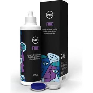 Oté Fine Alles-in-één lenzenvloeistof voor harde/vormstabiele contactlenzen - 200 ml - lenzenvloeistof