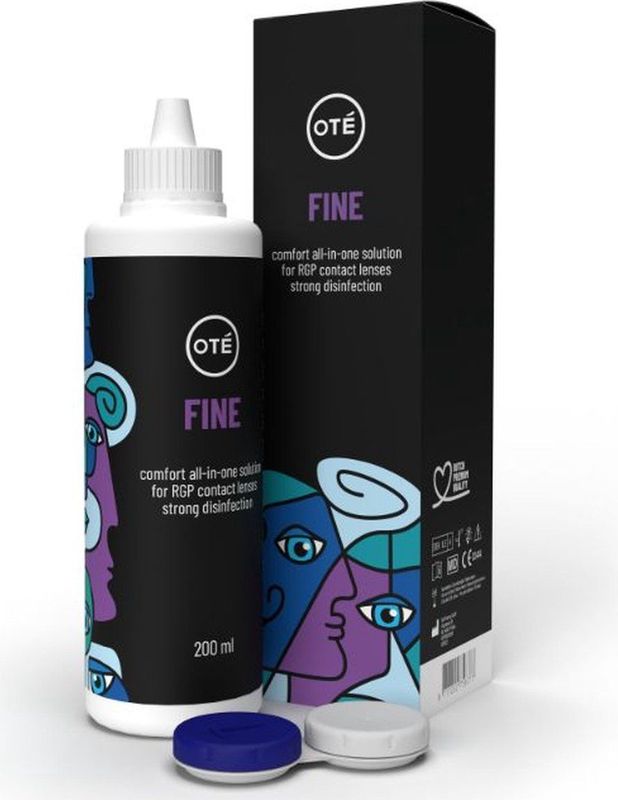 Oté Fine Alles-in-één lenzenvloeistof voor harde/vormstabiele contactlenzen - 200 ml - lenzenvloeistof