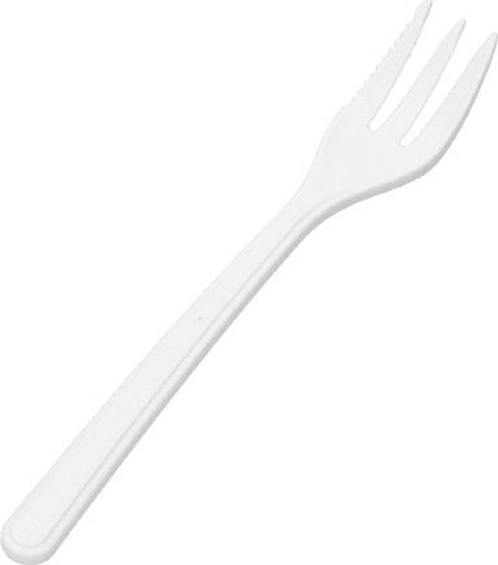 Circulware - Snackvorkjes - Wit - PP 13 cm - Herbruikbaar