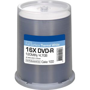 Ritek DVD-R Thermisch Wit In Cakebox 100 (907CK100TWPRO)