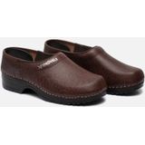 Strövels 304 - Klomp - Bruin - Leer/Hout - PU Zool