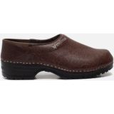 Strövels 304 - Klomp - Bruin - Leer/Hout - PU Zool
