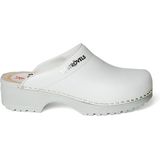 Strövels 303 - Schoenklompen - Wit - Leren - Comfortabele Pasvorm
