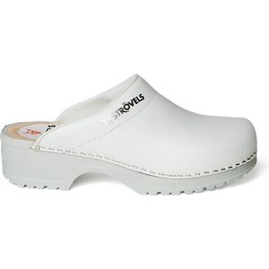 Strövels 303 - Schoenklompen - Wit - Leren - Comfortabele Pasvorm